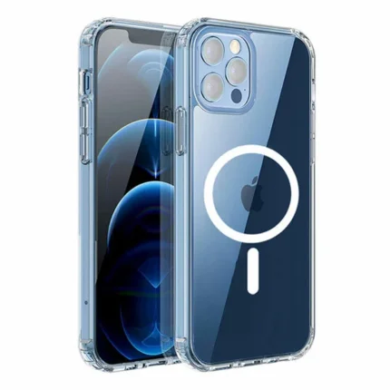 מגן לאייפון שקוף מגנטי Grip Crystal תומך MagSafe