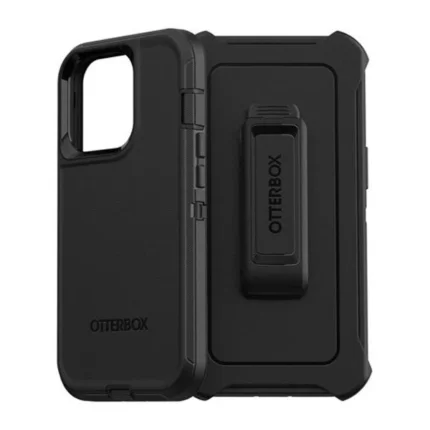 כיסוי לאייפון Otterbox Defender שחור עם קליפס חזק ועמיד במיוחד