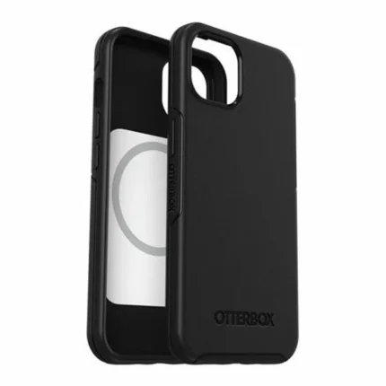 כיסוי שחור לאייפון Otterbox Symmetry תומך MagSafe חזק ועמיד